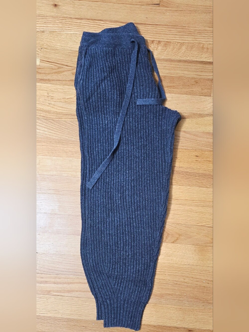Universal Thread Charcoal Gray Ribbed Knit Cozy Lounge Pants